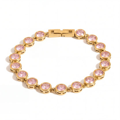 Vera Round Pink Bracelet