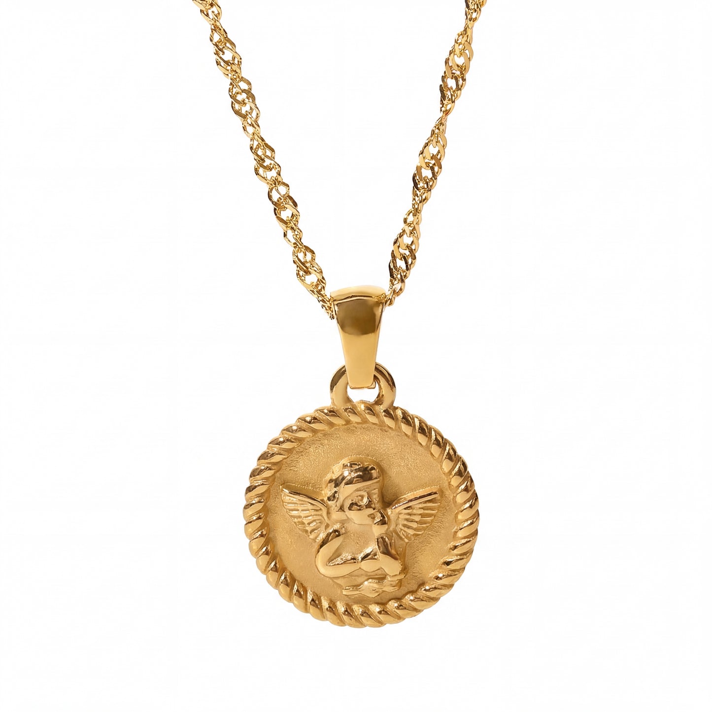 Guardian Angel Pendant Necklace
