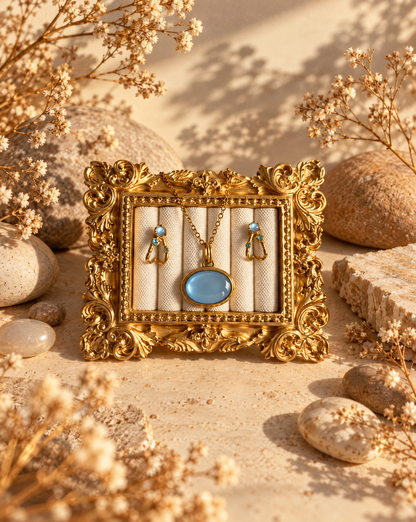 @Celeste Set (Earrings + Necklace)